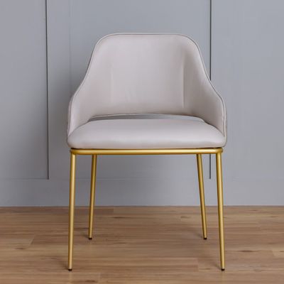 Margaret Dining Chair Set Of 2-Beige / Gold