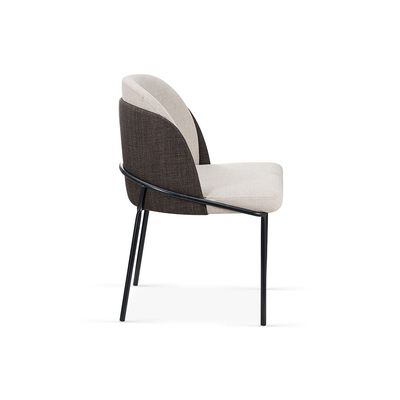Mont Dining Chair Set of 2 Fabric - Beige/Brown