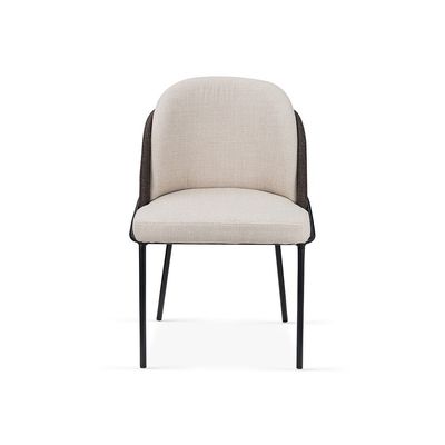 Mont Dining Chair Set of 2 Fabric - Beige/Brown