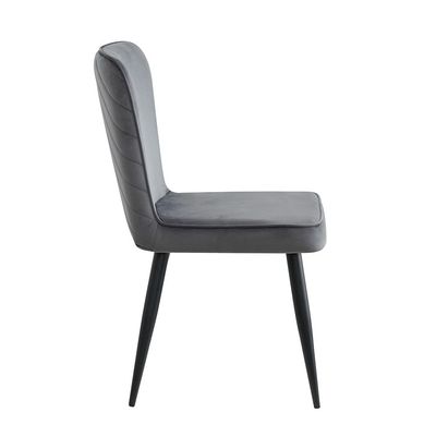 Santiago Fabric Dining Chair Set Of 2- D. Grey/ Black Santiago Fabric Dining Chair Set Of 2- D. Grey/ Black