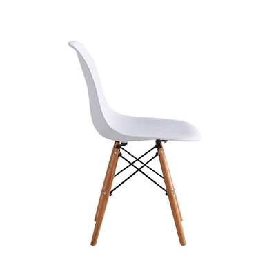 Stork Set of 2 Dining  Chair - White / Beech