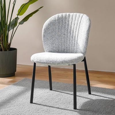 Davion Dining Chair Set of 2-Light Grey