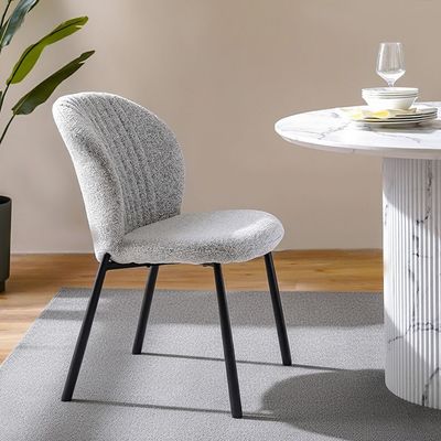 Davion Dining Chair Set of 2-Light Grey