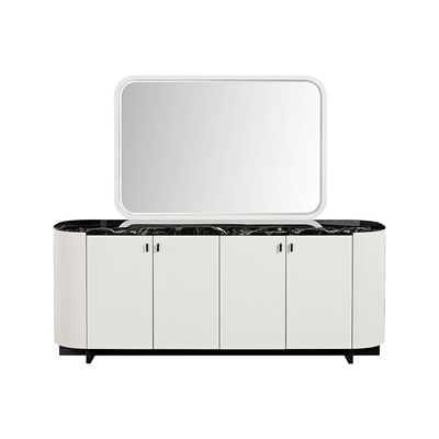 Krisalis Buffet Cabinet - Beige/Black - With 2-Year Warranty