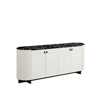 Krisalis Buffet Cabinet - Beige/Black - With 2-Year Warranty