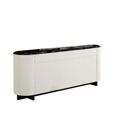 Krisalis Buffet Cabinet - Beige/Black - With 2-Year Warranty