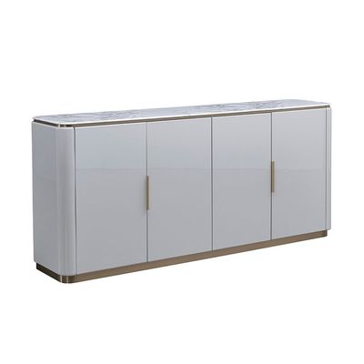 Fortville 4 Door High Gloss Sideboard-Light Grey