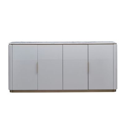 Fortville 4 Door High Gloss Sideboard-Light Grey