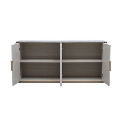 Fortville 4 Door High Gloss Sideboard-Light Grey