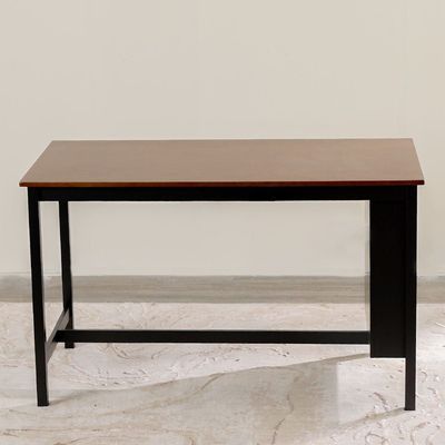 Redmond 1+4 Counter Table - Antique Oak / Black / Cream