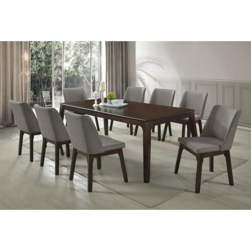 Buy Bucket 1 8 Dining Set Dark Walnut Brown Online Danube