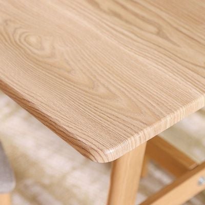 Mattia 4-Seater Wooden Top Dining Set -Grey/Natural Oak