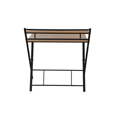Lupe Foldable Dining Table - Oak/Black - With 2-Year Warranty