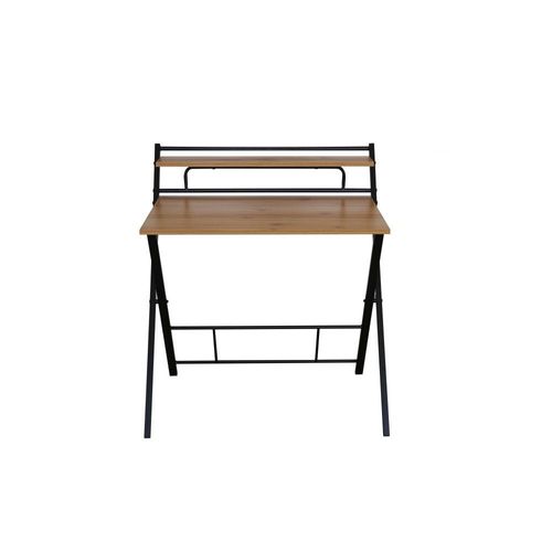 Lupe Foldable Dining Table - Oak/Black - With 2-Year Warranty