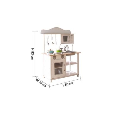 Cardia Kitchen Cabinet with 5 Accessories - White