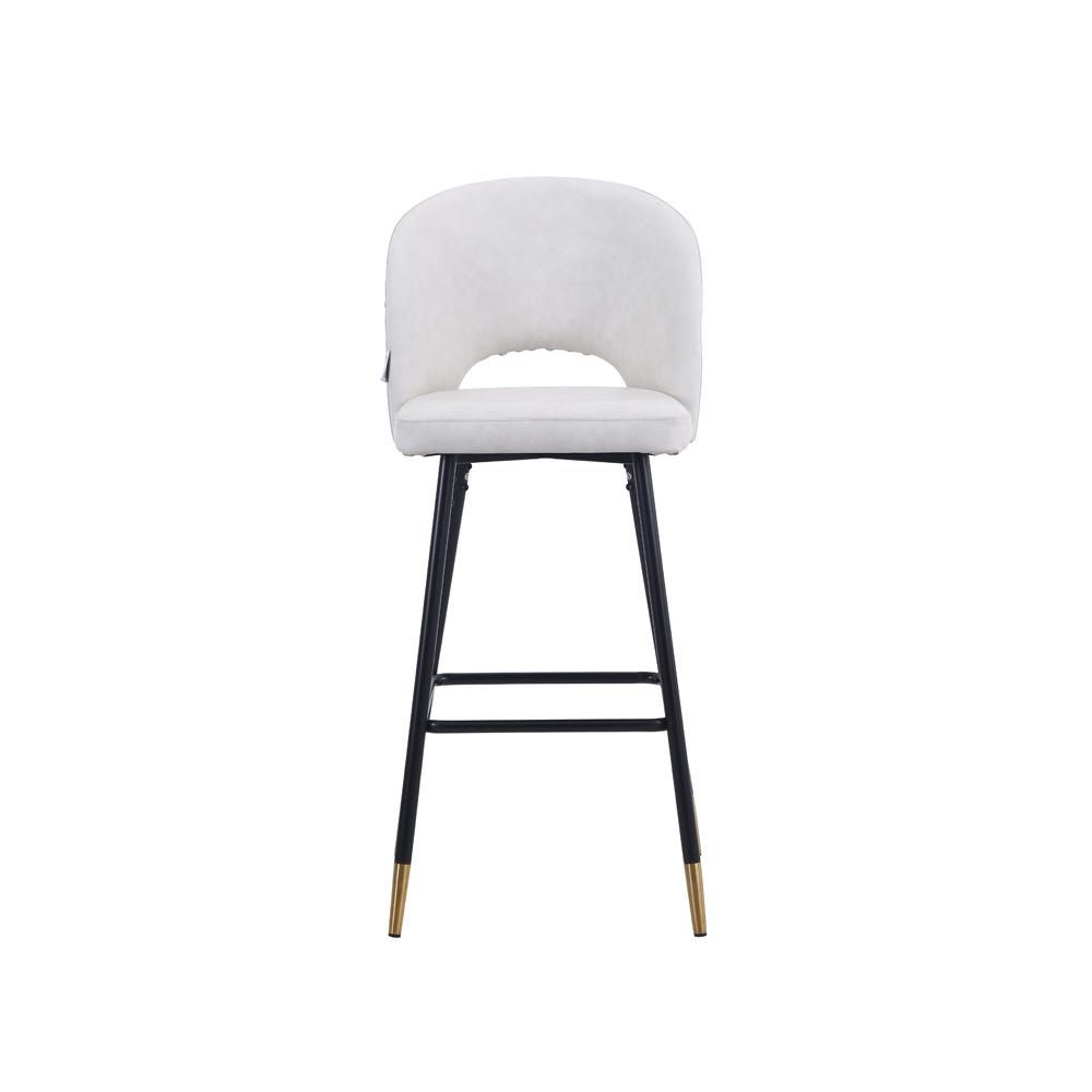 White stool online with gold legs