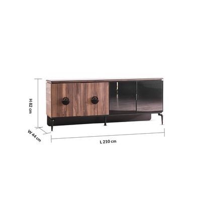 Kelbek Sideboard - Walnut / Black