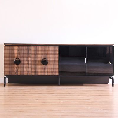 Kelbek Sideboard - Walnut / Black