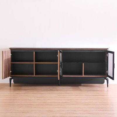 Kelbek Sideboard - Walnut / Black