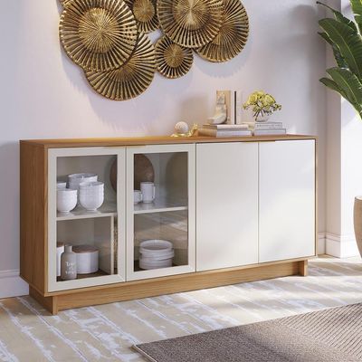 Cove Dining Sideboard - Light Oak / Off White