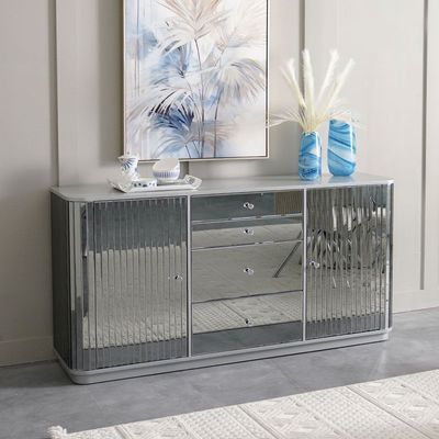 Danaya Dining Sideboard - Champagne / Grey Mirror