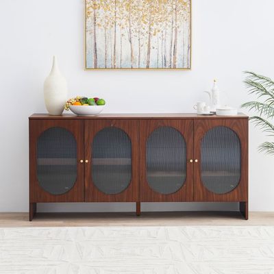 Azeron Buffet Cabinet - Brown - With 2-Year Warranty