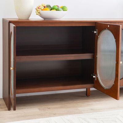 Azeron Buffet Cabinet - Brown - With 2-Year Warranty