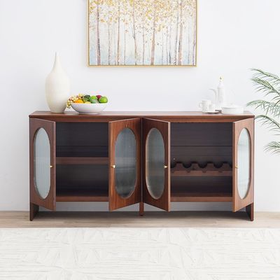 Azeron Buffet Cabinet - Brown - With 2-Year Warranty