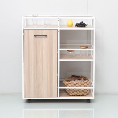 Benco Storage Cabinet with 3 Shelves & 1 Door - Ash White - With 2-Year Warranty