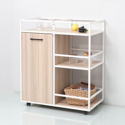 Benco Storage Cabinet with 3 Shelves & 1 Door - Ash White - With 2-Year Warranty