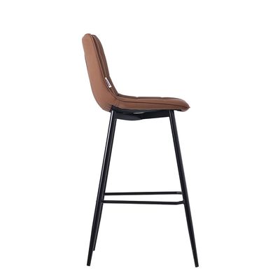 Dantrix PU Leather Bar Stool - Brown - With 2-Year Warranty