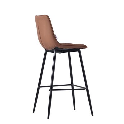 Dantrix PU Leather Bar Stool - Brown - With 2-Year Warranty