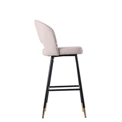 Dottler PU Leather Bar Stool - Off White - With 2-Year Warranty