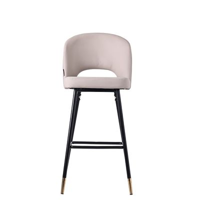 Dottler PU Leather Bar Stool - Off White - With 2-Year Warranty