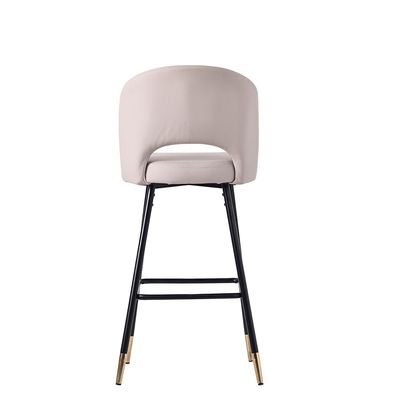 Dottler PU Leather Bar Stool - Off White - With 2-Year Warranty