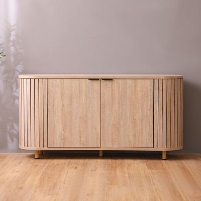 Calibra Sideboard - Whitewash Oak - With 2-Year Warranty