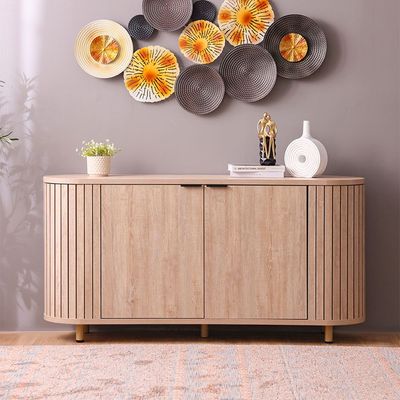 Calibra Sideboard - Whitewash Oak - With 2-Year Warranty