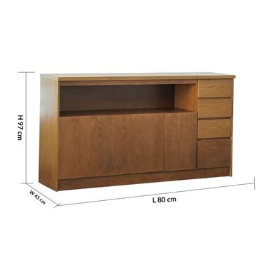 Artilla Buffet Cabinet - Walnut - With 2-Year Warranty