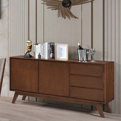 Clarisse Buffet Cabinet - Walnut - With 2-Year Warranty