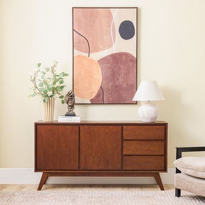 Clarisse Buffet Cabinet - Walnut - With 2-Year Warranty