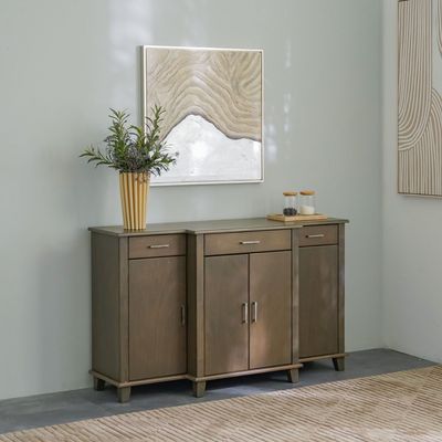 Damsel Buffet Cabinet - Grey - With 2-Year Warranty