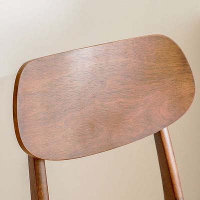 Aurelia Solidwood Bar Chair - Walnut/Charcoal