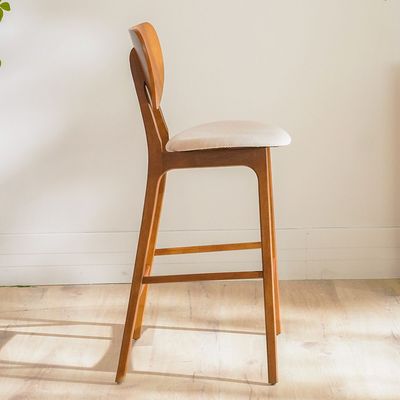 Aurelia Solidwood Bar Chair - Walnut/Charcoal