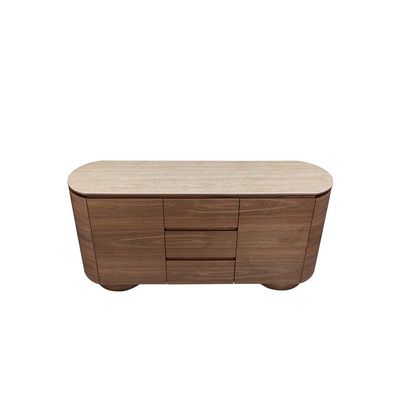 Austria Buffet Cabinet - Natural Walnut - With 2-Year Warranty