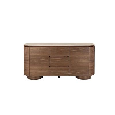 Austria Buffet Cabinet - Natural Walnut - With 2-Year Warranty