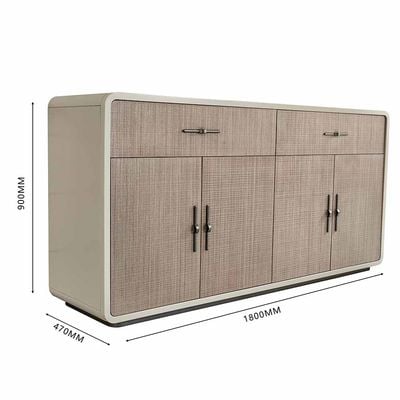 Libra Buffet Cabinet - Light Brown/Beige - With 2-Year Warranty