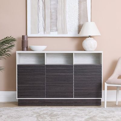 Nicosia Sideboard Cabinet - White Oak / Black