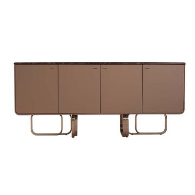 Devibar Buffet Cabinet - Brown/Silver