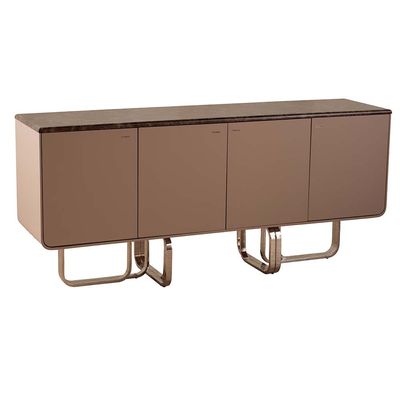 Devibar Buffet Cabinet - Brown/Silver