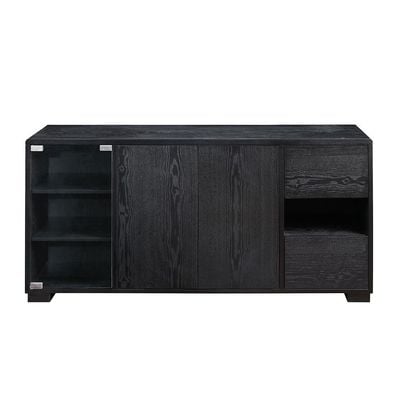 Walder Buffet Cabinet w/Glass Door - Black